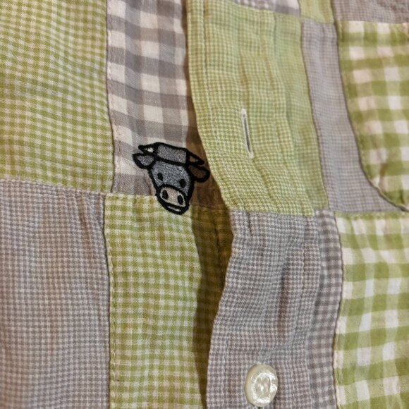 Baby Milo by BAPE OG 2006 Patchwork Button Down Shirt - Picture 2 of 8
